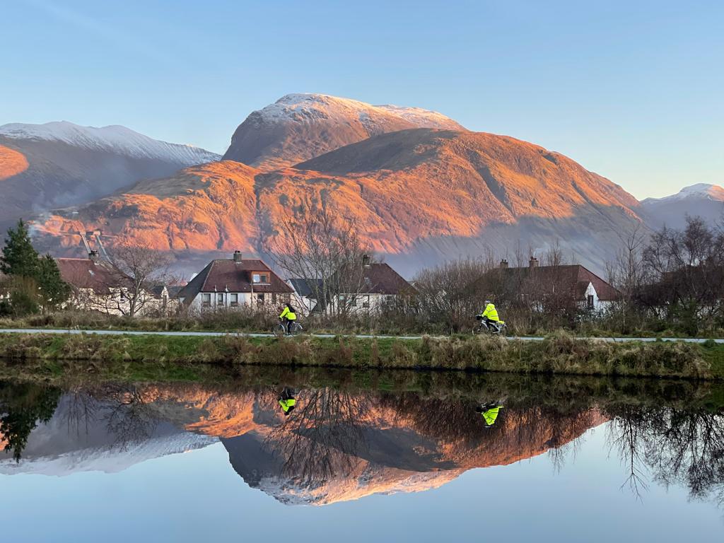 The Caledonian Canal looking to Ben Nevis